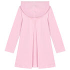 Girls Pink Bag Hooded Dress, 1, hi-res